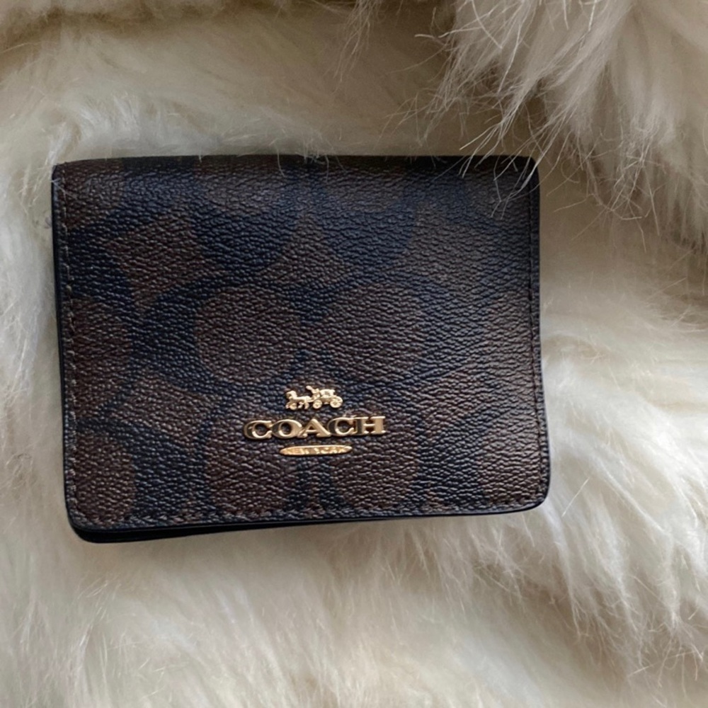 Coach Mini Wallet on a Chain in Signature Canvas - Picture 2 of 6